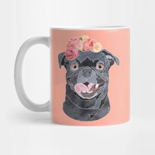 Floral Pug Mug